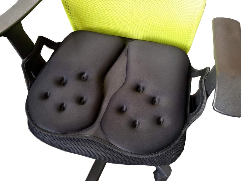 Tektrum Extra Thick Foldable Orthopedic Cool Gel Seat Cushion w/Handle for Home, Office, Chair, Car, Travel-Relief for Back, Sciatica, Tailbone Pain, Promote Healthy Posture (TD-GS1631-BLK) - Image 5